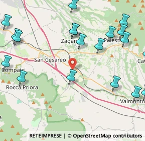 Mappa Via Colle la Torre, 00030 San Cesareo RM, Italia (6.104)