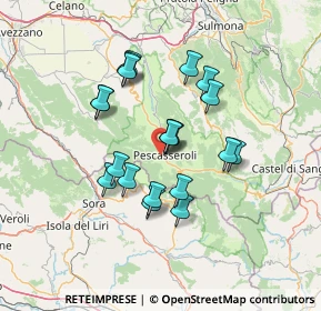 Mappa Via Arenaro, 67032 Pescasseroli AQ, Italia (12.075)