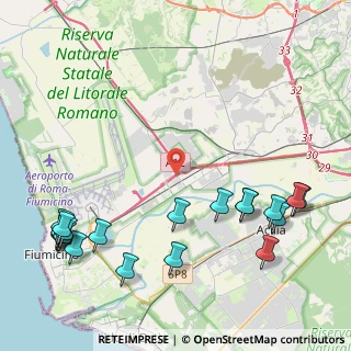 Mappa Via Corona Boreale, 00054 Fiumicino RM, Italia (6.0605)