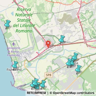 Mappa Via Corona Boreale, 00054 Fiumicino RM, Italia (6.92455)