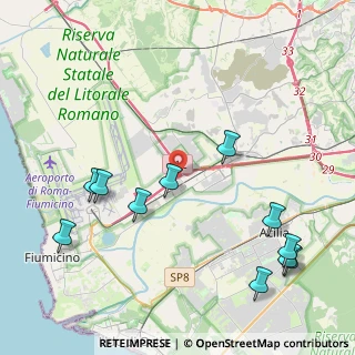 Mappa Via Corona Boreale, 00054 Fiumicino RM, Italia (5.33909)