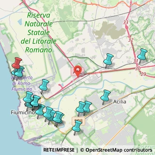 Mappa Via Corona Boreale, 00054 Fiumicino RM, Italia (6.245)
