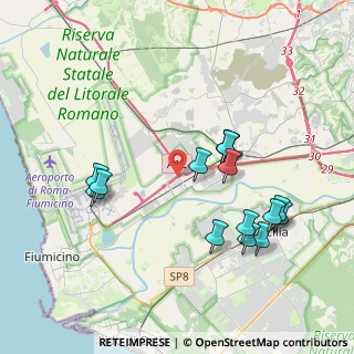 Mappa Via Corona Boreale, 00054 Fiumicino RM, Italia (4.09867)