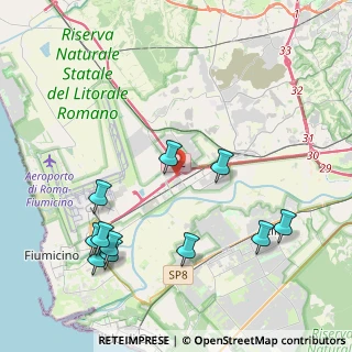 Mappa Via Corona Boreale, 00054 Fiumicino RM, Italia (5.02545)