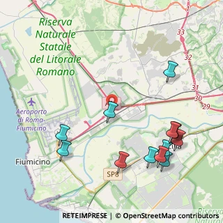 Mappa Via Corona Boreale, 00054 Fiumicino RM, Italia (5.25167)