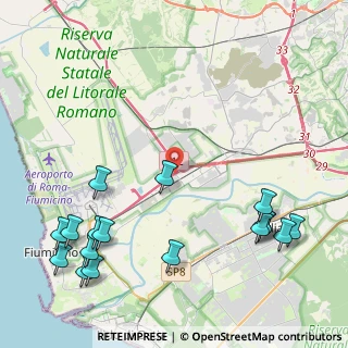 Mappa Via Corona Boreale, 00054 Fiumicino RM, Italia (6.08706)