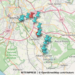 Mappa Via Staiti, 00118 Roma RM, Italia (6.69214)