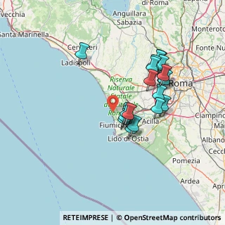 Mappa Via delle Palme, 00054 Focene RM, Italia (13.73895)