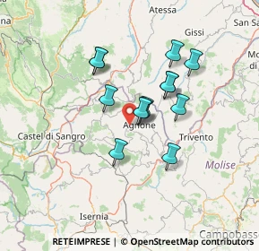 Mappa Torrente Verrino, 86081 Agnone IS, Italia (10.92)