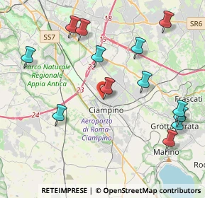 Mappa Via Umberto Giordano, 00043 Ciampino RM, Italia (4.96231)