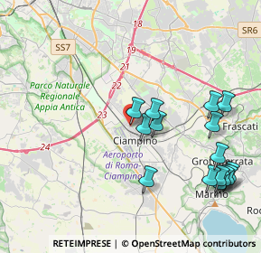 Mappa Via Umberto Giordano, 00043 Ciampino RM, Italia (4.76933)