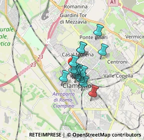 Mappa Via Umberto Giordano, 00043 Ciampino RM, Italia (1.01429)