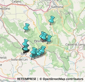 Mappa Parco Nazionale D'Abruzzo Lazio e Molise, 67032 Pescasseroli AQ, Italia (12.7605)