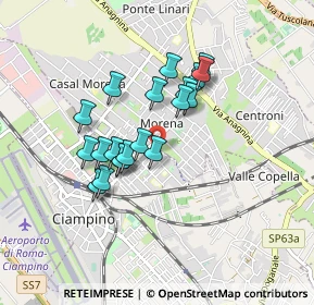 Mappa Via Francesco Nigrò, 00043 Ciampino RM, Italia (0.7405)