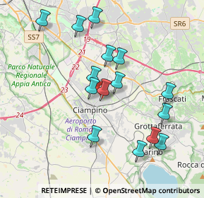 Mappa Via Francesco Nigrò, 00043 Ciampino RM, Italia (3.96133)