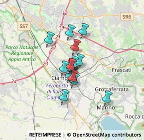 Mappa Via Francesco Nigrò, 00043 Ciampino RM, Italia (2.23786)