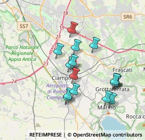 Mappa Via Francesco Nigrò, 00043 Ciampino RM, Italia (3.52125)