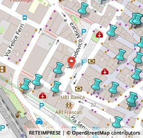 Mappa Via Santa Lucia Filippini, 00044 Frascati RM, Italia (0.1045)