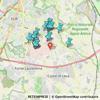 Mappa Via della Cecchignola, 00143 Roma RM, Italia (1.605)