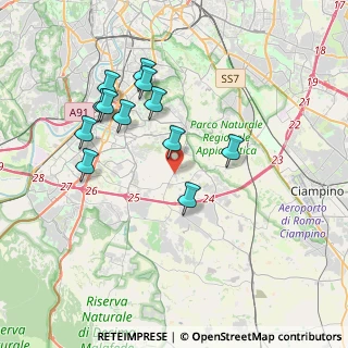 Mappa Via della Cecchignola, 00143 Roma RM, Italia (3.82167)