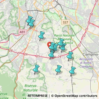 Mappa Via della Cecchignola, 00143 Roma RM, Italia (3.46667)