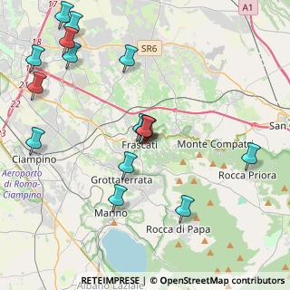 Mappa Via Luigi Canina, 00044 Frascati RM, Italia (5.01)