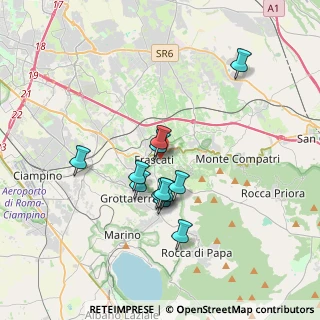 Mappa Via Luigi Canina, 00044 Frascati RM, Italia (3.0475)