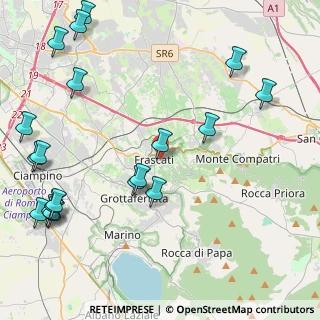 Mappa Via Luigi Canina, 00044 Frascati RM, Italia (6.103)