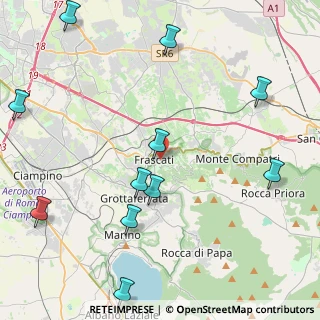Mappa Via Luigi Canina, 00044 Frascati RM, Italia (5.78545)