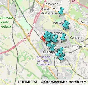 Mappa Via Appia Diramazione a, 00043 Ciampino RM, Italia (1.36688)