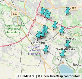 Mappa Largo Enrico Fermi, 00043 Ciampino RM, Italia (3.348)