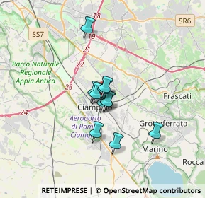 Mappa Via Onofria Pellicceri, 00043 Ciampino RM, Italia (2.21)