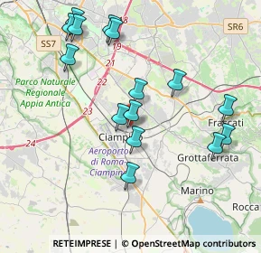 Mappa Via Onofria Pellicceri, 00043 Ciampino RM, Italia (4.31733)