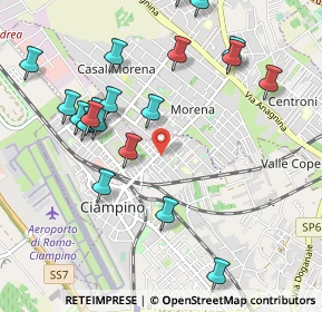 Mappa Via Onofria Pellicceri, 00043 Ciampino RM, Italia (1.2035)
