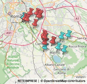 Mappa Largo Enrico Fermi, 00043 Ciampino RM, Italia (6.4915)