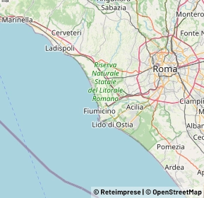 Mappa 00054 Fiumicino RM, Italia (9.5415)