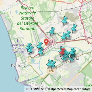 Mappa Via Lucio Battisti 12 - C, 00054 Fiumicino RM, Italia (4.272)