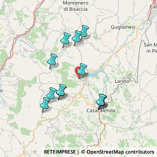 Mappa Via Insorti D'Ungheria, 86030 Guardialfiera CB, Italia (7.62417)