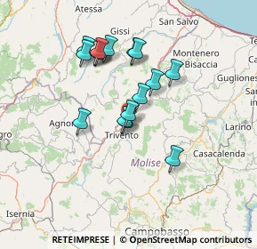 Mappa Contrada Vivara, 86029 Trivento CB, Italia (12.54063)