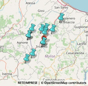 Mappa Contrada Vivara, 86029 Trivento CB, Italia (10.58083)