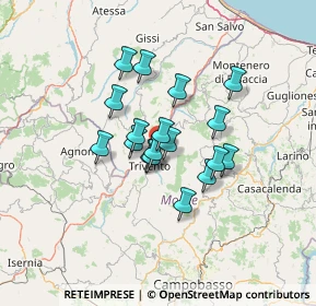 Mappa Contrada Vivara, 86029 Trivento CB, Italia (9.93833)