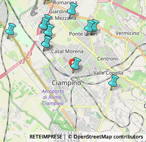 Mappa Via Francesco Petrarca, 00043 Ciampino RM, Italia (2.4775)