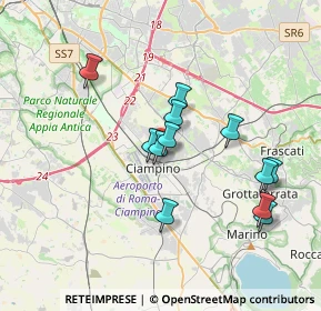 Mappa Via Francesco Petrarca, 00043 Ciampino RM, Italia (3.43333)