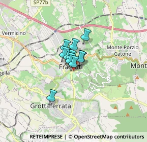Mappa Via Catone, 00044 Frascati RM, Italia (0.81091)
