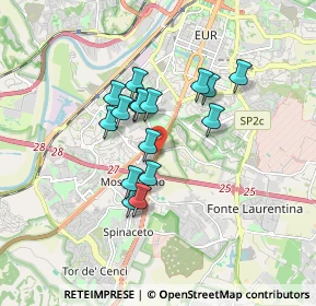 Mappa Via di Acqua Acetosa Ostiense &, 00143 Roma RM, Italia (1.415)