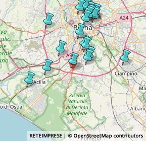 Mappa Via di Acqua Acetosa Ostiense &, 00143 Roma RM, Italia (8.791)