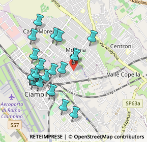 Mappa Via Renzo Bersani, 00043 Ciampino RM, Italia (1.0095)