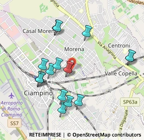 Mappa Via Renzo Bersani, 00043 Ciampino RM, Italia (1.00118)