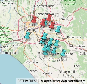 Mappa Via Renzo Bersani, 00043 Ciampino RM, Italia (9.82882)