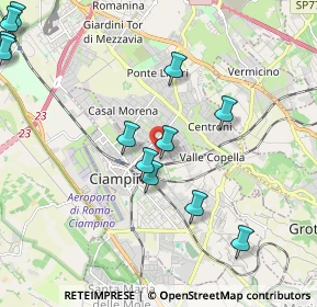 Mappa Via Renzo Bersani, 00043 Ciampino RM, Italia (2.61083)